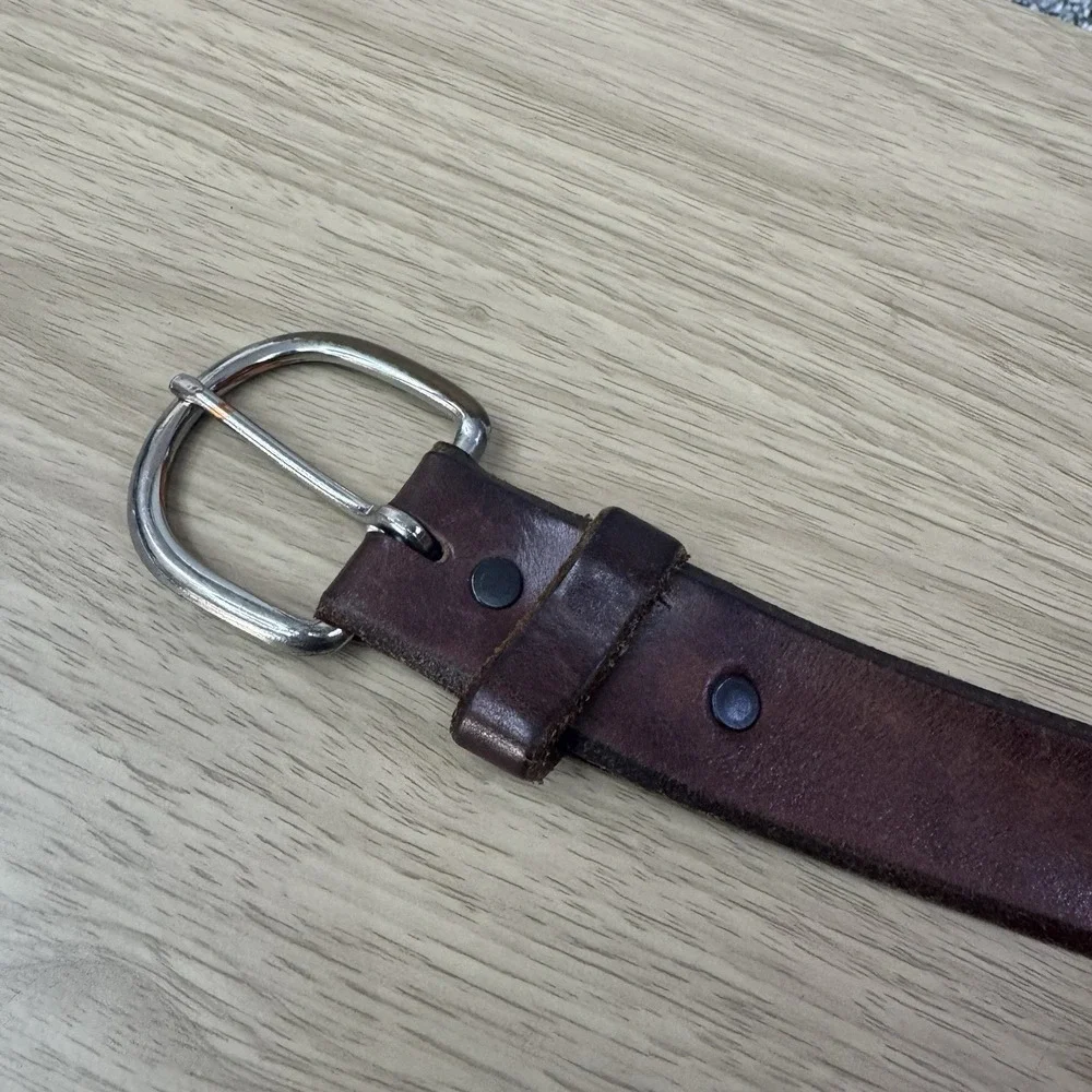 Vintage Tony Lama‎ Belt  Men's Size 40 Brown Leather Western Made In USA K1207
